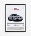 Poster BMW M4 CSL