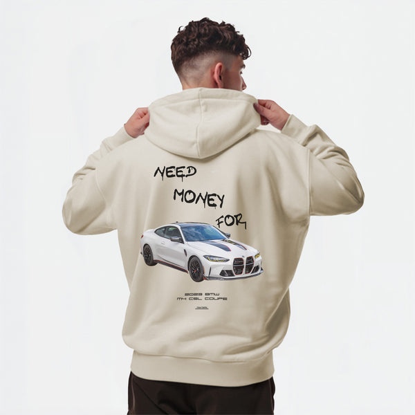Sweat Need Money For BMW M4 CSL beige de dos