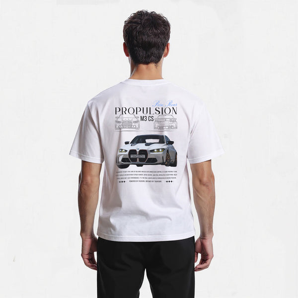 T-shirt BMW M3 CS blanc de dos