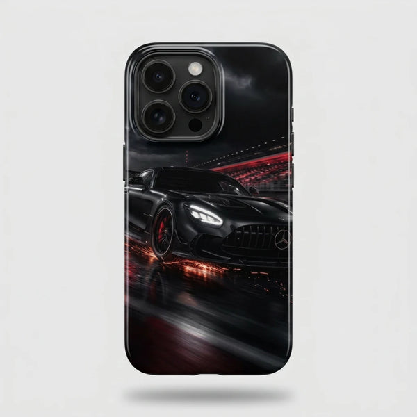 Coque iPhone Mercedes AMG GT Black Series Tourismo Clothing, design automobile premium inspire du V8 biturbo de course.