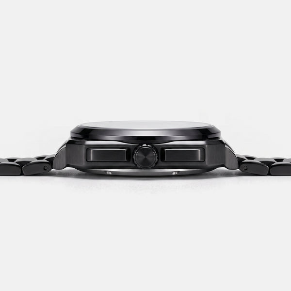 Reloj Porsche 911 de perfil, grosor de la caja
