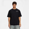 t-shirt noirF1 mclaren noir et orange de face