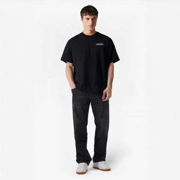 t-shirt noirF1 mercedes noir et vert de face