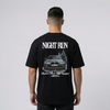 T-shirt BMW M4 Night Run noir vue de dos avec grand imprimé Night Run
