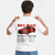 T-shirt blanc BMW M3 E46 avec illustration rouge dans le dos, porté par mannequin