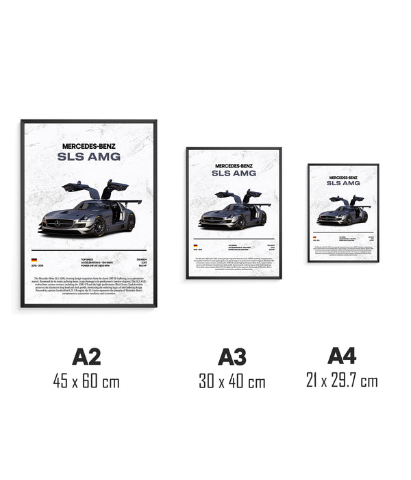 Póster Mercedes-Benz SLS AMG