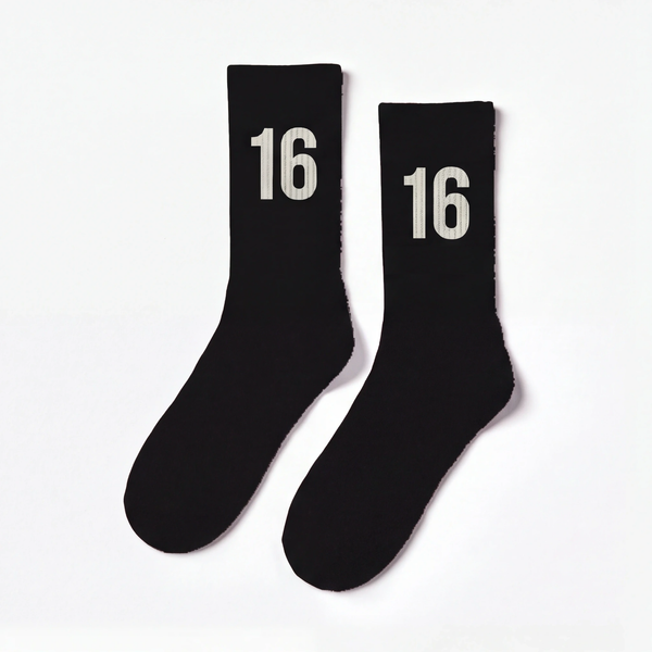 Calcetines Charles Leclerc 16, negro
