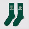 Calcetines Need Money For Porsche, verde botella