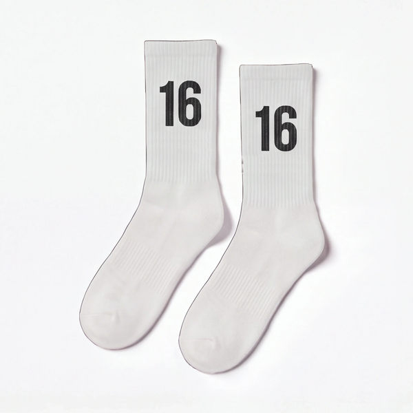 Calcetines Charles Leclerc 16, blanco