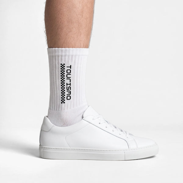 Calcetines Tourismo Crew, blanco