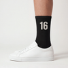 Calcetines Charles Leclerc 16, negro
