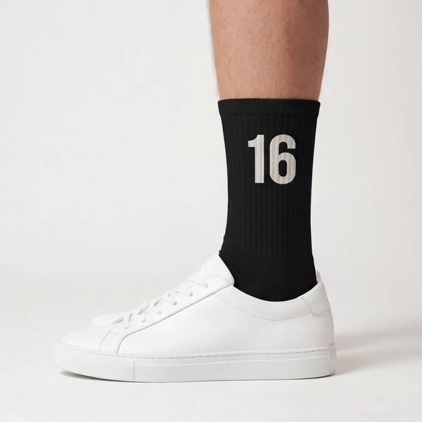 Calcetines Charles Leclerc 16, negro