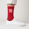 Calcetines Charles Leclerc 16, rojo racing