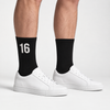 Calcetines Charles Leclerc 16, negro