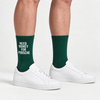 Calcetines Need Money For Porsche, verde botella