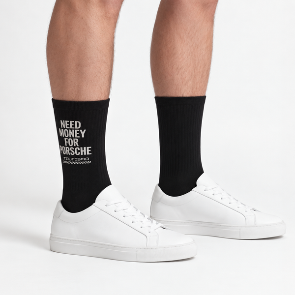 Calcetines Need Money For Porsche, negro
