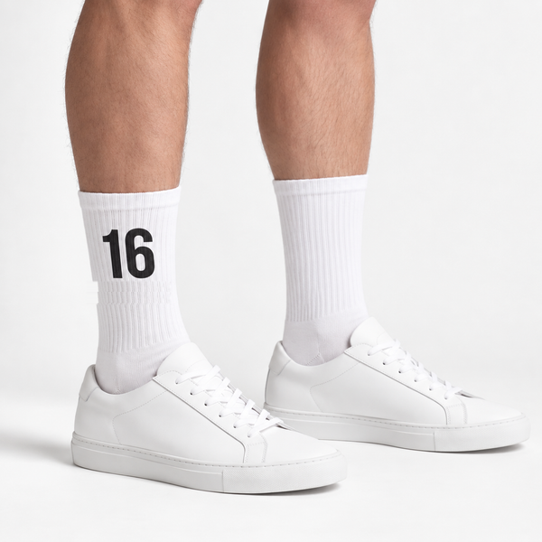 Calcetines Charles Leclerc 16, blanco