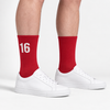 Calcetines Charles Leclerc 16, rojo racing
