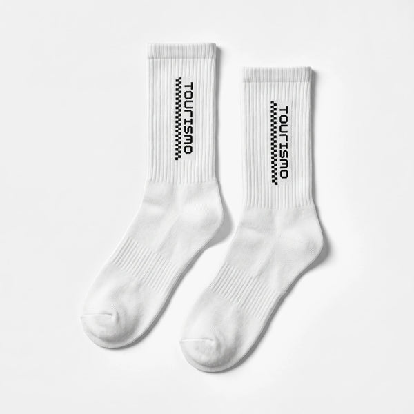 Calcetines Tourismo Crew, blanco