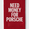 Calcetines Need Money For Porsche, rojo racing