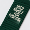 Calcetines Need Money For Porsche, verde botella