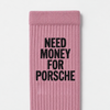 Calcetines Need Money For Porsche, rosa empolvado