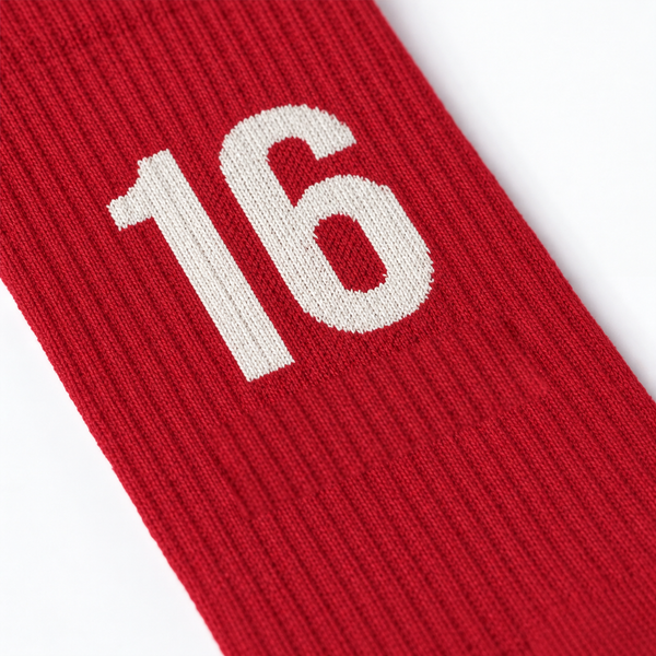 Calcetines Charles Leclerc 16, rojo racing