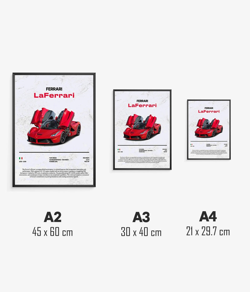 Póster Ferrari LaFerrari, vista 3