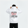 Hoodie Pretty Girl Love Fast Cars – dos avec visuel typographique stylisé
