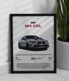Póster BMW M4 CSL