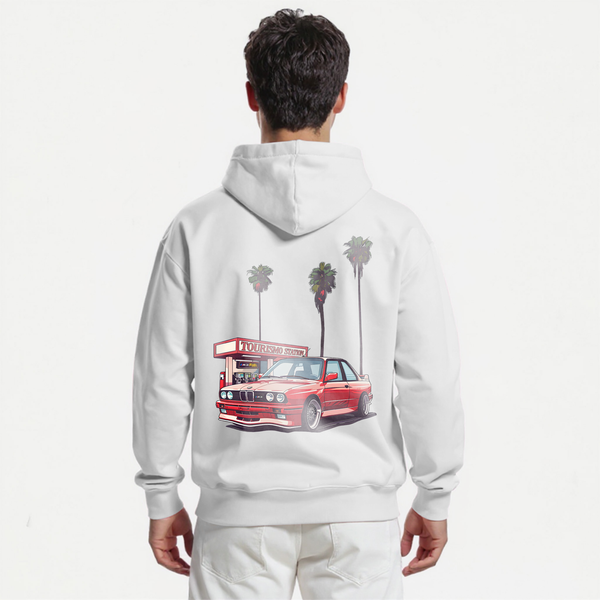 Sweat M3 E30 blanc de dos 