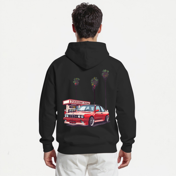 Sweat M3 E30 noir de dos 