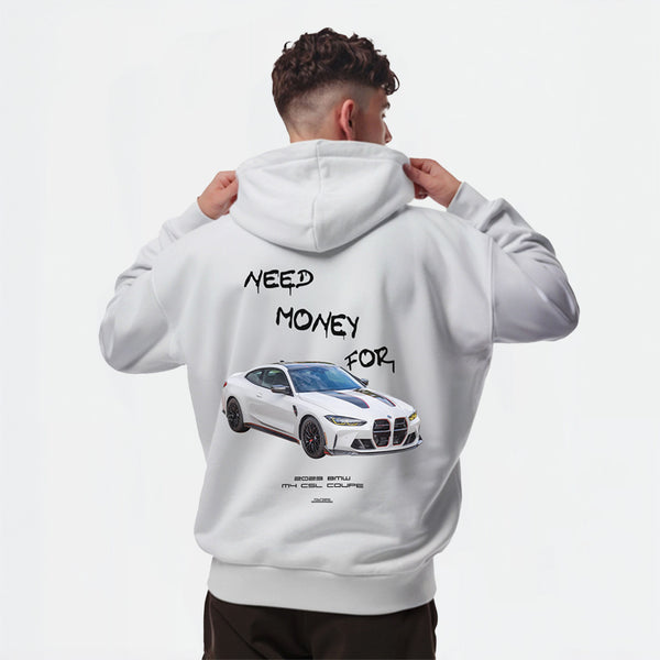 Sweat Need Money For BMW M4 CSL blanc de Dos