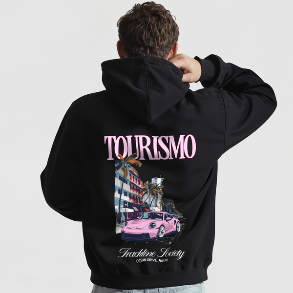 Sweat Porsche GT3RS Miami Noir Rose de Dos