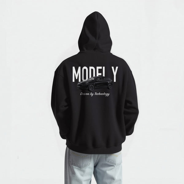 Sweat tesla model Y noir noirde dos 