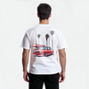 T-shirt BMW M3 E30 blanc de dos 