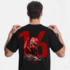 T-shirt F1 Ferrari Charle leclerc noir de Dos 