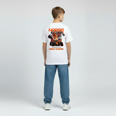 Camiseta Infantil Lando Norris Campeón del Mundo de F1 2025