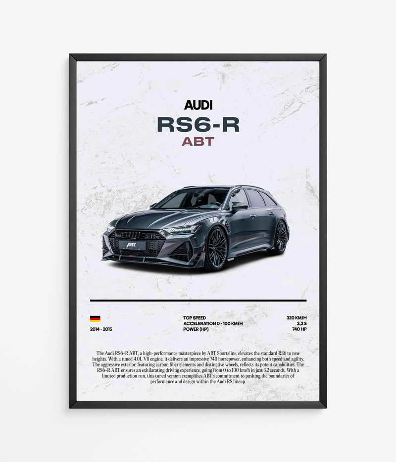 Póster Audi RS6-R ABT, vista 2