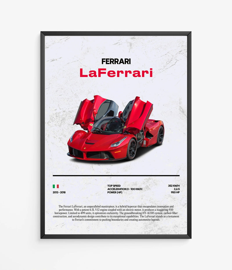 Póster Ferrari LaFerrari, vista 2