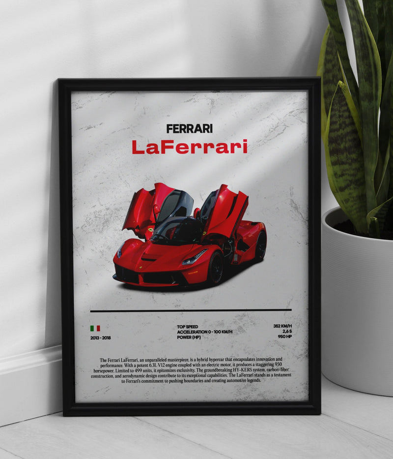 Póster Ferrari LaFerrari, vista 1