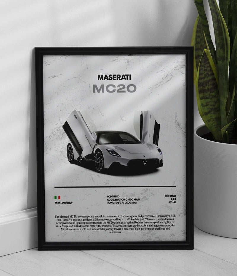 Póster Maserati MC20, vista 1