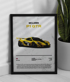 Póster McLaren P1 GTR