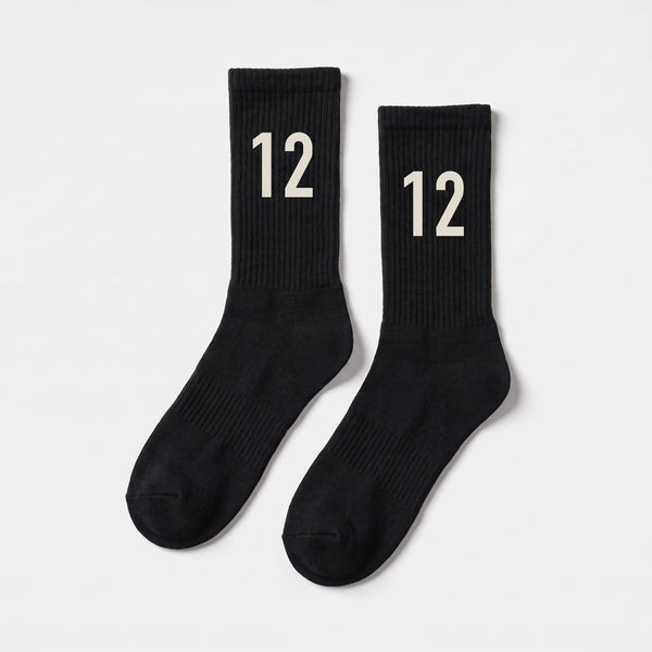 Calcetines Kimi Antonelli 12 negro, el par en plano