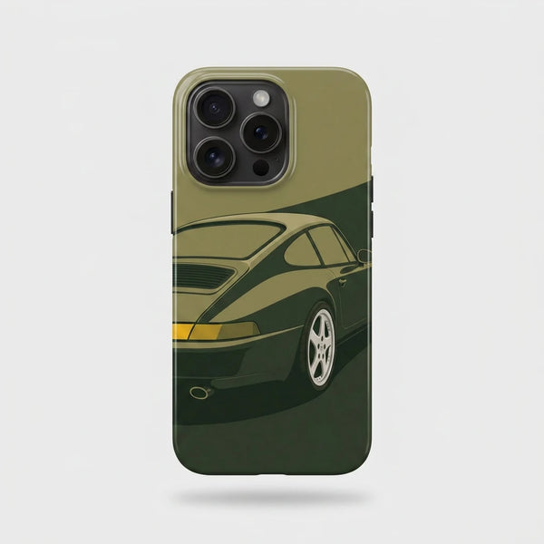 Coque iPhone Porsche 911 Tourismo Clothing, design automobile premium inspire d'une 911 classique.