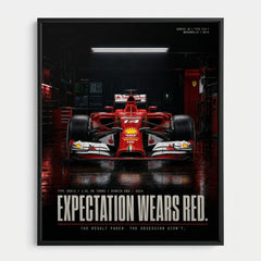Póster Ferrari F14T Fórmula 1 2014