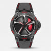 Reloj Audi RS 3, color gris y rojo