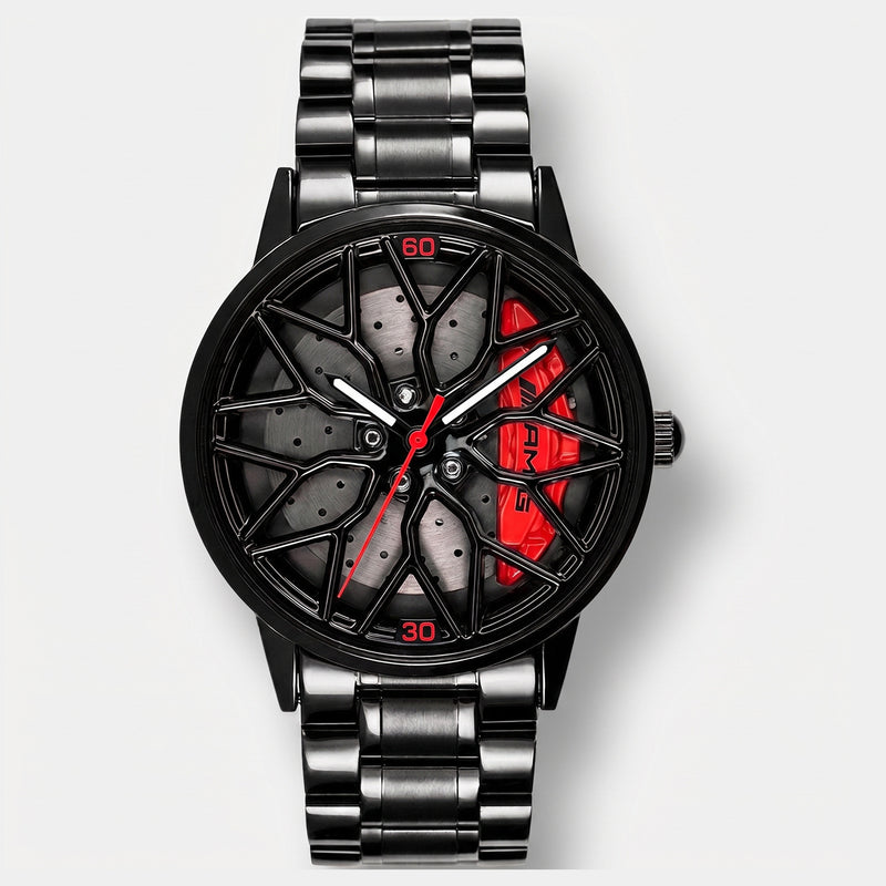 Reloj Mercedes-AMG G63 de frente, esfera llanta 3D giratoria