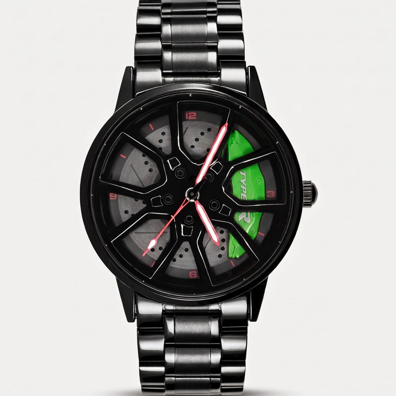 Reloj Honda Type R, pinza verde