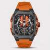 Reloj motor V12, motor naranja
